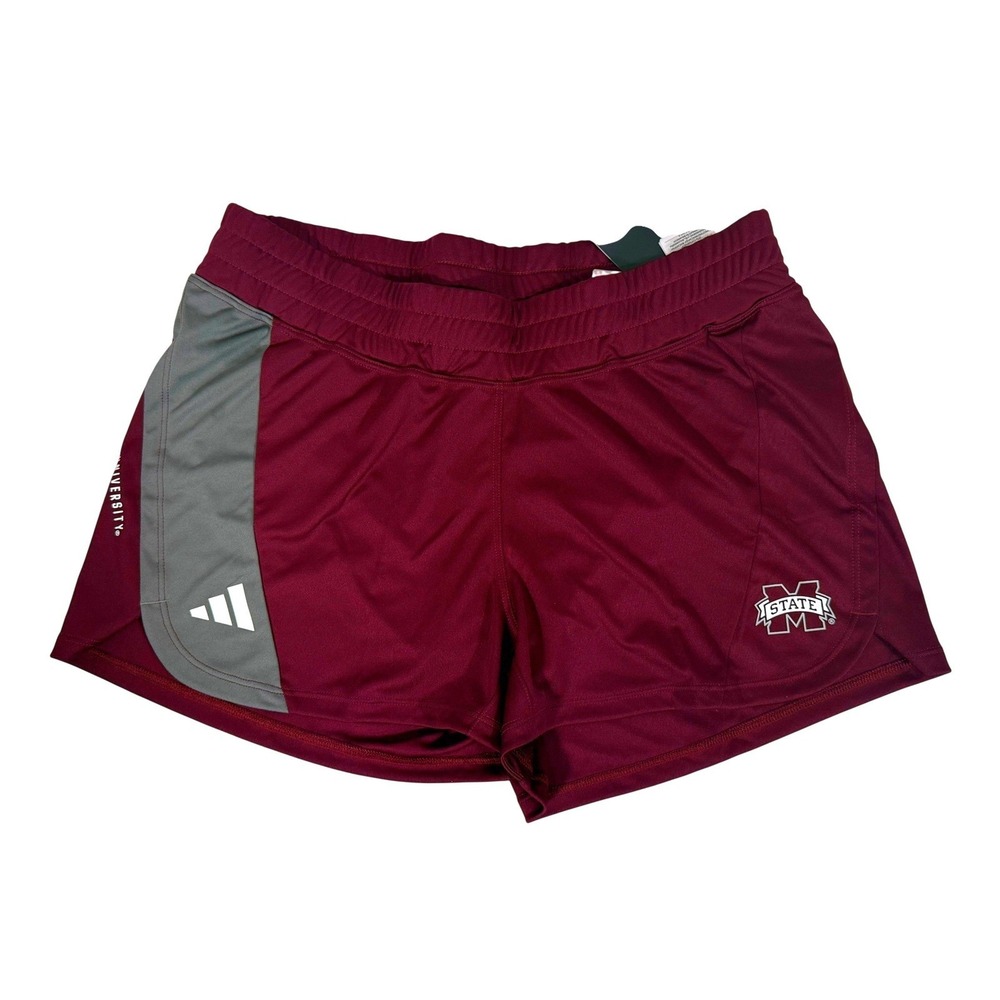 Adidas Mississippi State University Maroon D4T K Training Shorts Womens M